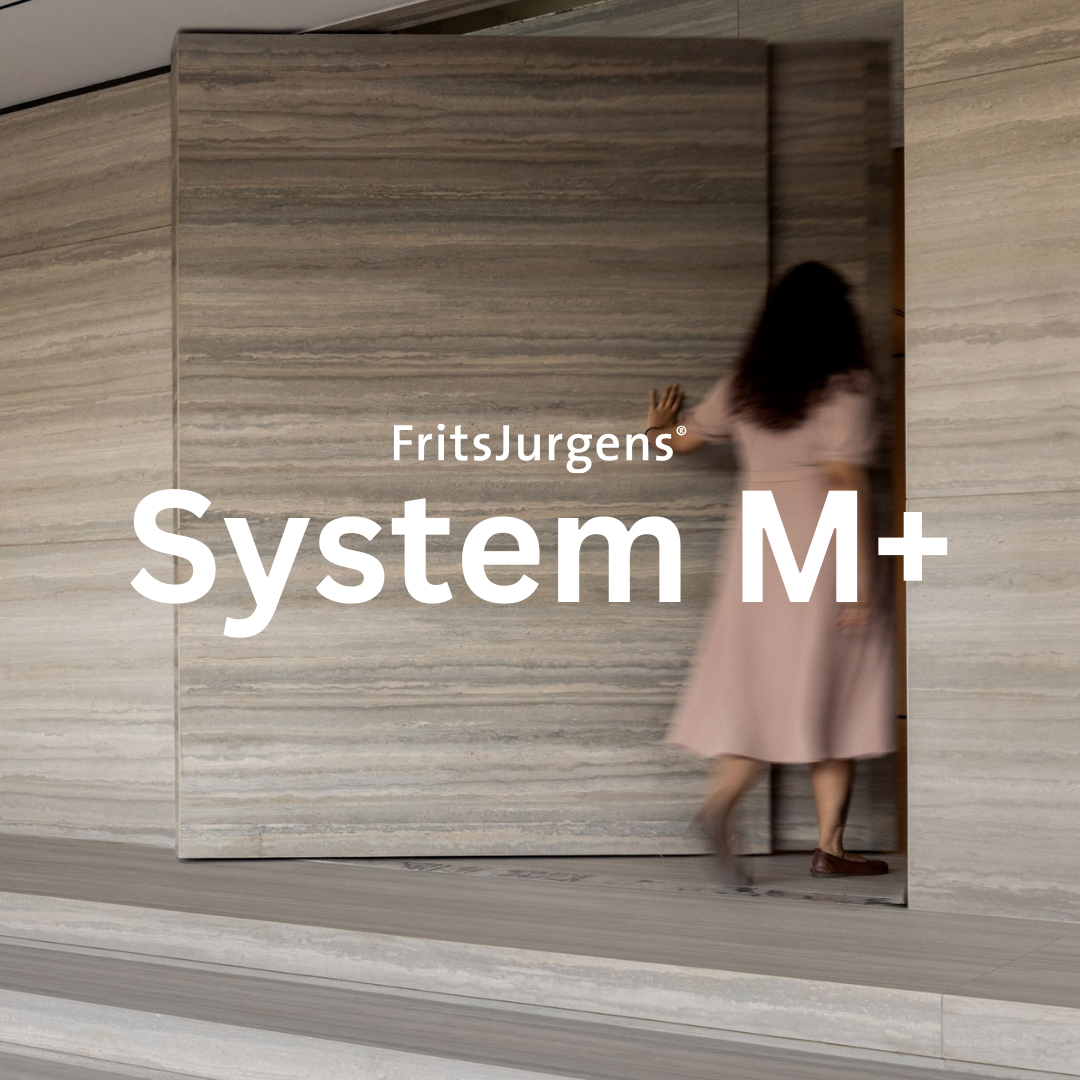 System M+ pivot door system by FritsJurgens